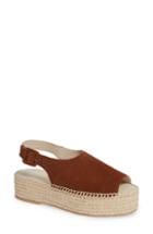 Women's Vagabond Shoemakers Celeste Platform Slingback Sandal Us / 38eu - Brown