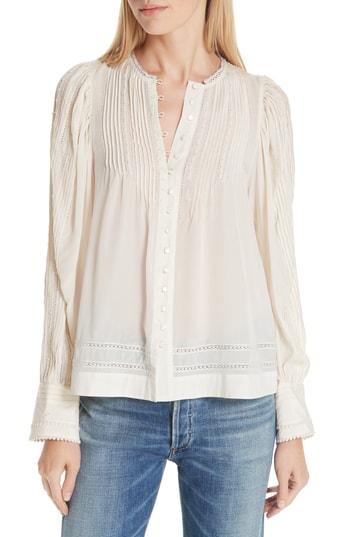 Women's Sea Azzedine Pleated Blouse - Ivory