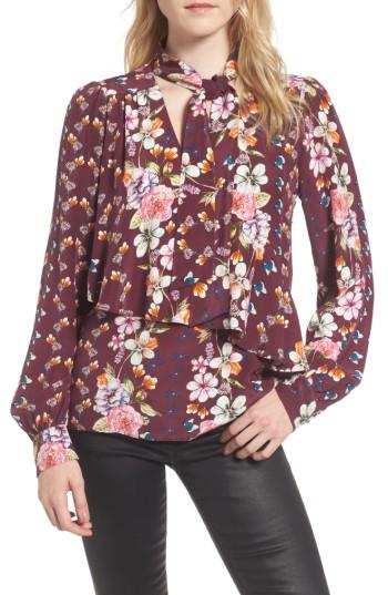 Women's Parker Kinsley Silk Blouse - Burgundy