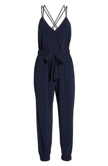Women's Vince Camuto Crepe Satin Jumpsuit