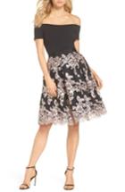Women's Eliza J Off The Shoulder Party Dress - Black