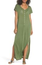 Women's Leith Henley Cover-up Maxi Dress - Green