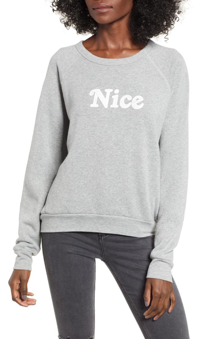 Women's Project Social T Naughty/nice Reversible Sweatshirt