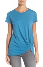 Women's Stateside Knot Detail Slub Knit Tee - Blue