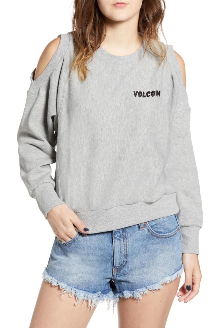 Women's Volcom Edit N Crop Logo Sweatshirt