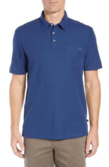 Men's Tommy Bahama Tropicool Del Rey Pocket Polo, Size - Blue