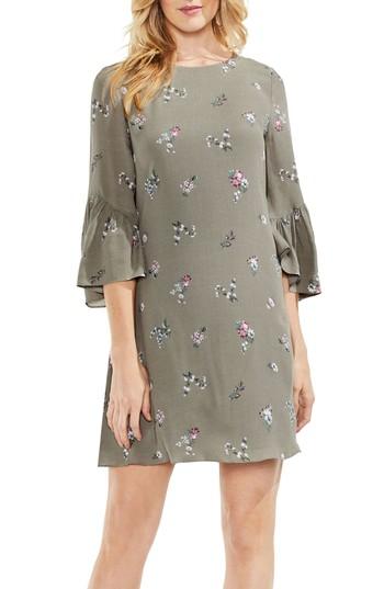 Women's Vince Camuto Ruffle Sleeve Floral Dress - Green