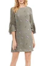 Women's Vince Camuto Ruffle Sleeve Floral Dress - Green