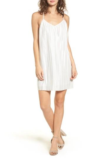 Women's Stone Row Just Pleat It Slipdress - Metallic