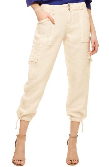 Women's Sanctuary Terrain Linen Crop Cargo Pants