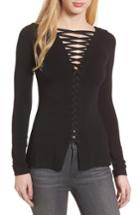 Women's Bailey 44 Kabuki Lace-up Top - Black