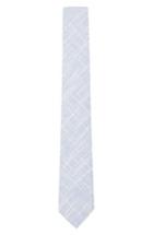 Men's Topman Textured Linen & Cotton Tie, Size - Blue