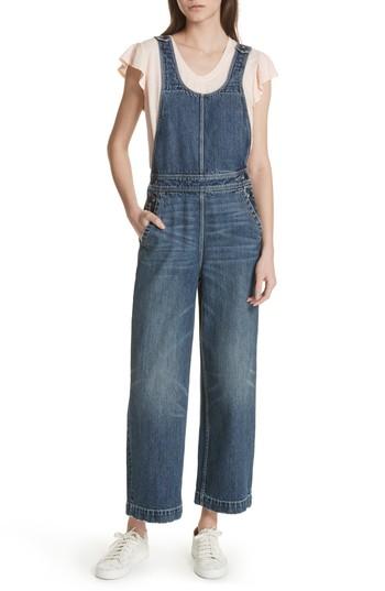 Women's La Vie Rebecca Taylor Denim Overalls - Blue
