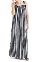 Women's Madewell Nora Stripe Maxi Dress - Black