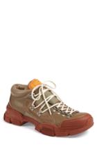 Men's Gucci Leather & Original Gg Trekking Boot Us / 7uk - Beige