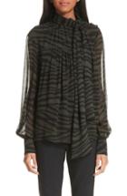 Women's 1.state Mini Houndstooth High/low Blouse