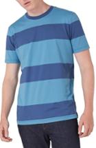 Men's Topman Stripe T-shirt, Size - Blue