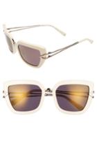 Women's Kendall + Kylie Bianca 56mm Cat Eye Sunglasses - Neutral Opaque/ Rose Gold