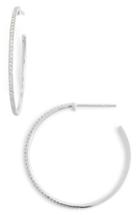 Women's Bony Levy Medium Diamond Hoop Earrings (nordstrom Exclusive)