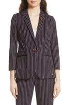Women's Ted Baker London Pinstripe Suit Jacket - Blue