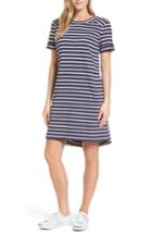 Women's Caslon Short Sleeve Cotton Blend Dress - Blue