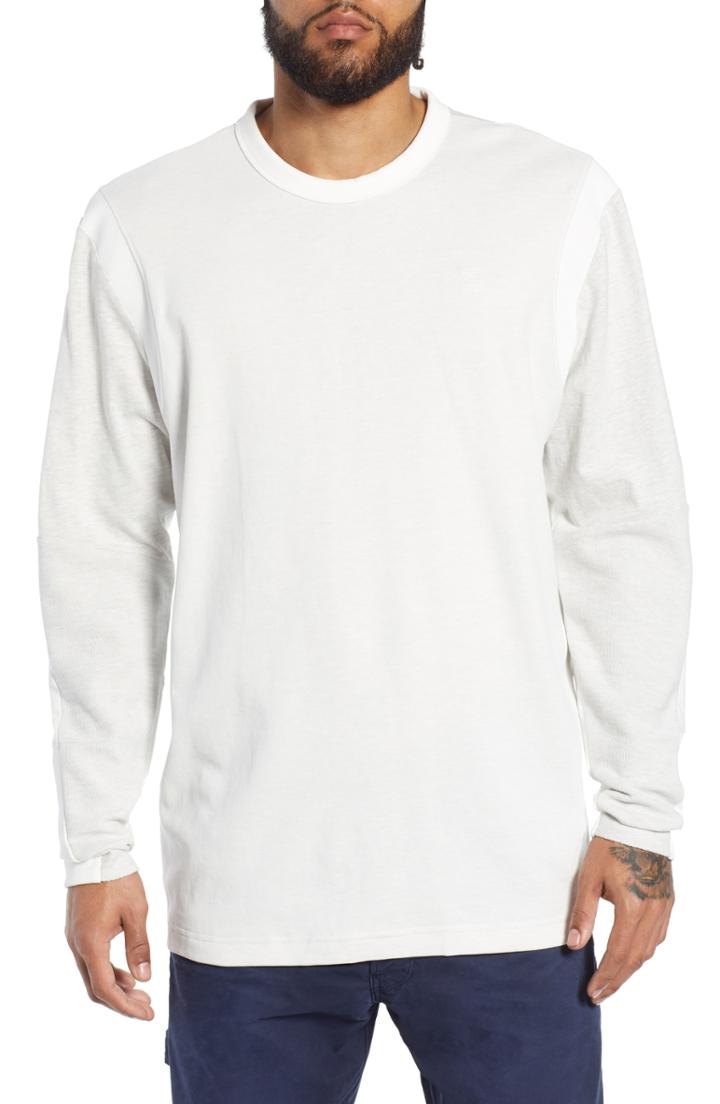 Men's G-star Raw Motac Long Sleeve T-shirt - White