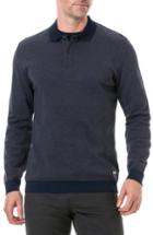 Men's Rodd & Gunn Holland Crescent Long Sleeve Regular Fit Polo Shirt - Brown
