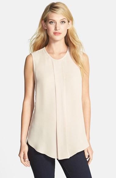 Women's Vince Camuto Center Pleat Sleeveless Blouse