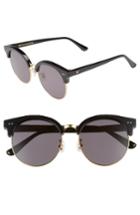 Women's Gentle Monster Moon Cut 54mm Rounded Sunglasses - Black