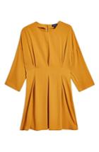 Women's Topshop Tuck Minidress Us (fits Like 0) - Yellow