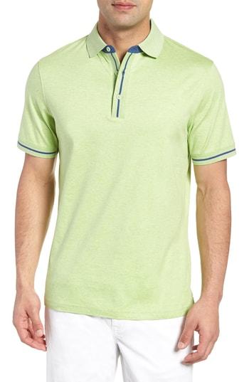 Men's Bugatchi Knit Polo - Green