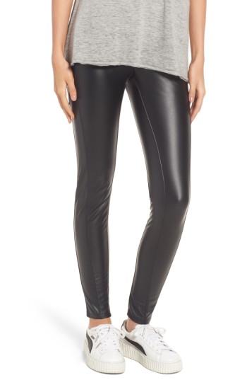 Women's Lysse Bryce High Waist Faux Leather Leggings - Black