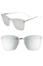 Women's Prive Revaux The Nasty Woman 50mm Square Sunglasses - Silver