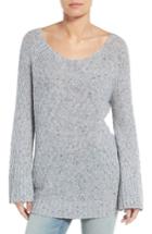 Women's Hinge Slouchy Tunic Sweater - Grey