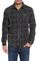 Men's Jack O'neill Breakers Regular Fit Plaid Fleece Shirt - Black