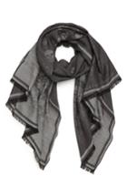 Men's Alexander Mcqueen Degrade Wool & Silk Scarf, Size - Grey