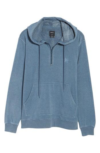 Men's Rvca Sunwash Hoodie - Blue