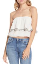 Women's Michael Stars Double Gauze Tiered Top - White