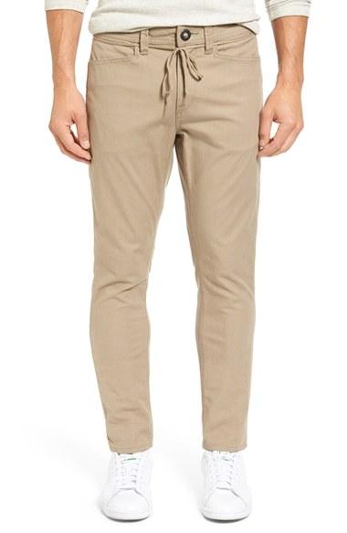 Men's Volcom 'vsm Gritter' Tapered Chinos - Beige