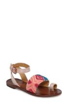 Women's Free People Torrence Ankle Wrap Sandal Us / 37eu - Pink