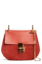 Chloe 'mini Drew' Leather Crossbody Bag - Red