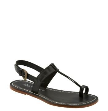 Women's Bernardo Maverick Leather Sandal .5 M - Black