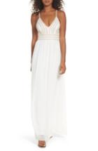 Women's Lulus Glamorous Gala Embellished Maxi Dress - White