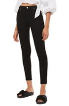 Women's Topshop Sidney Skinny Jeans X 30 - Black