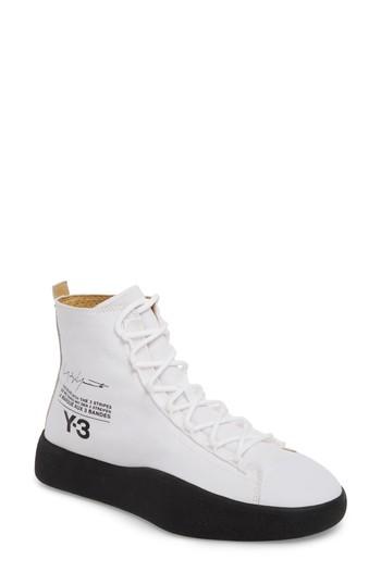 Women's Y-3 Bashyo High Top Sneaker .5 M - White