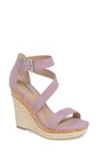 Women's Charles By Charles David Adrielle Asymmetrical Platform Wedge Sandal M - Purple