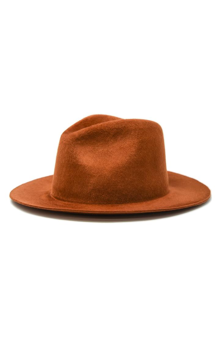 Women's Noake Faye High Crown Wool Fedora - Metallic