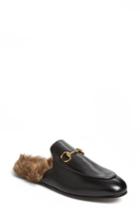 Women's Gucci Princetown Genuine Shearling Loafer Mule Us / 35eu - Black