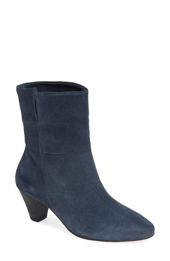 Women's Free People Adella Heel Bootie Us / 37eu - Blue