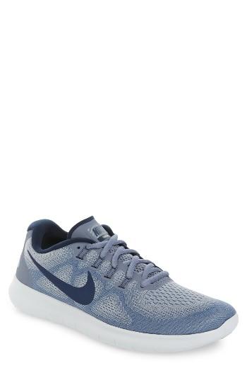 Men's Nike Free Run 2017 Running Shoe .5 M - Grey